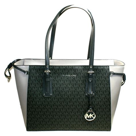 michael kors black and gray tote purse|Michael Kors outlet black purse.